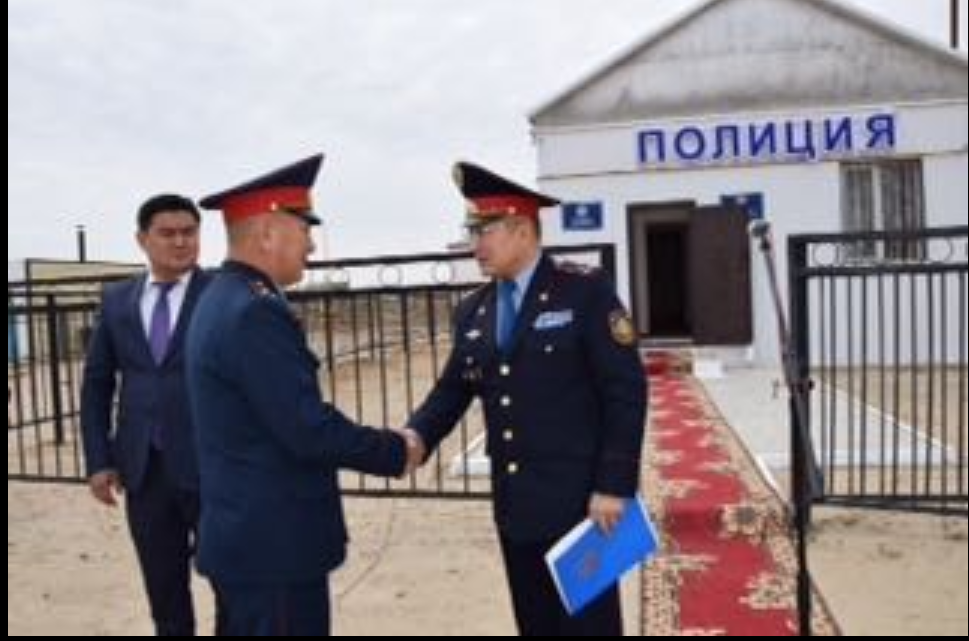 Атырау облысындағы Жанбай ауылында полиция бөлімшесі ашылды