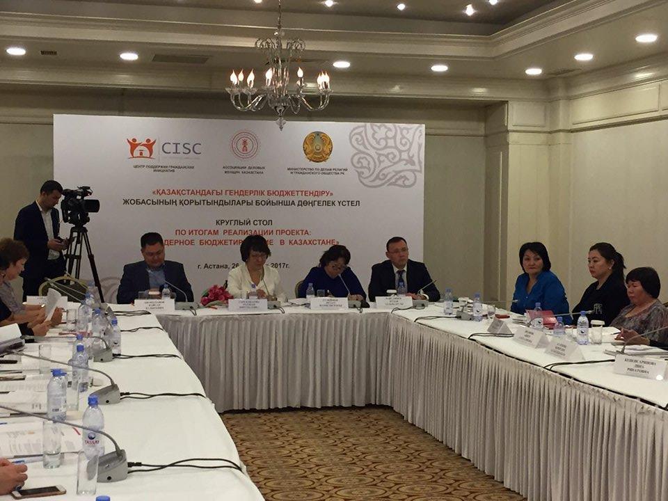 Гендерлік бюджеттендіру мәселесі талқыланды