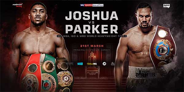 Энтони Джошуа мен Джозеф Паркер көз арбасты

