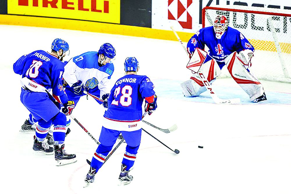 Қазақстан хоккейден Ұлыбритания құрамасын ойсырата жеңді
