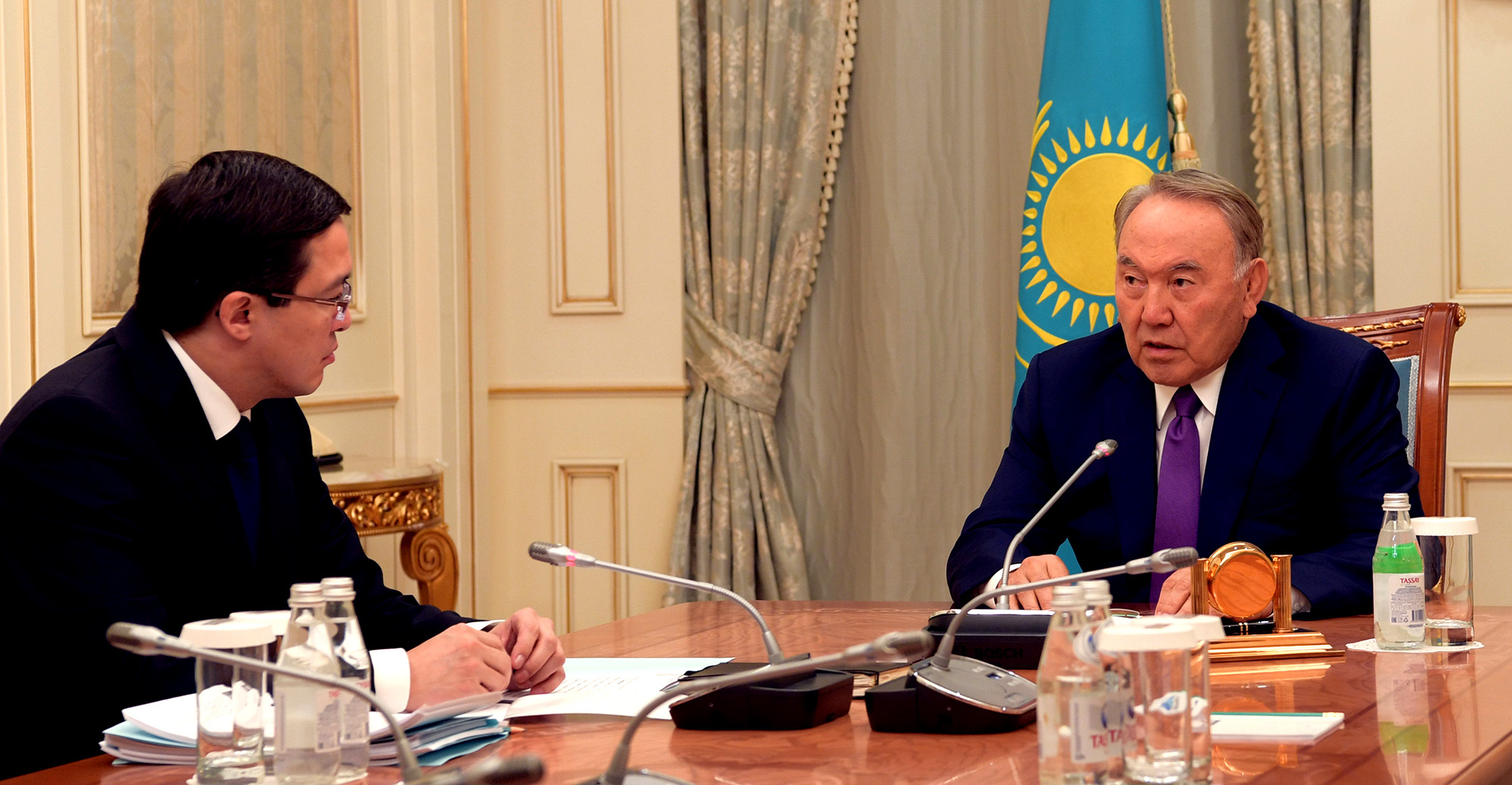 Мемлекет басшысы Ұлттық банк төрағасы Данияр Ақышевті қабылдады