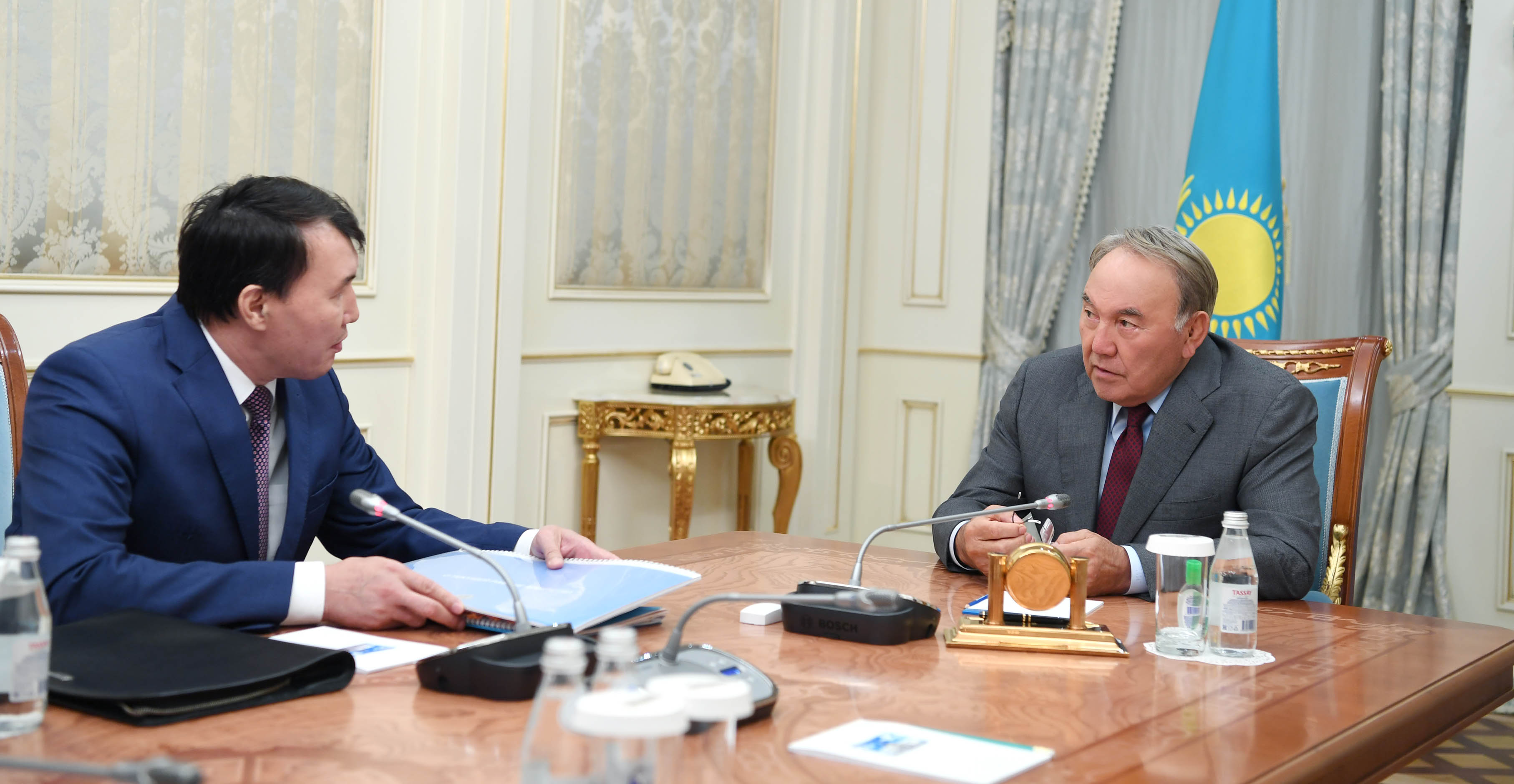Нұрсұлтан Назарбаев Алик Шпекбаевты қабылдады