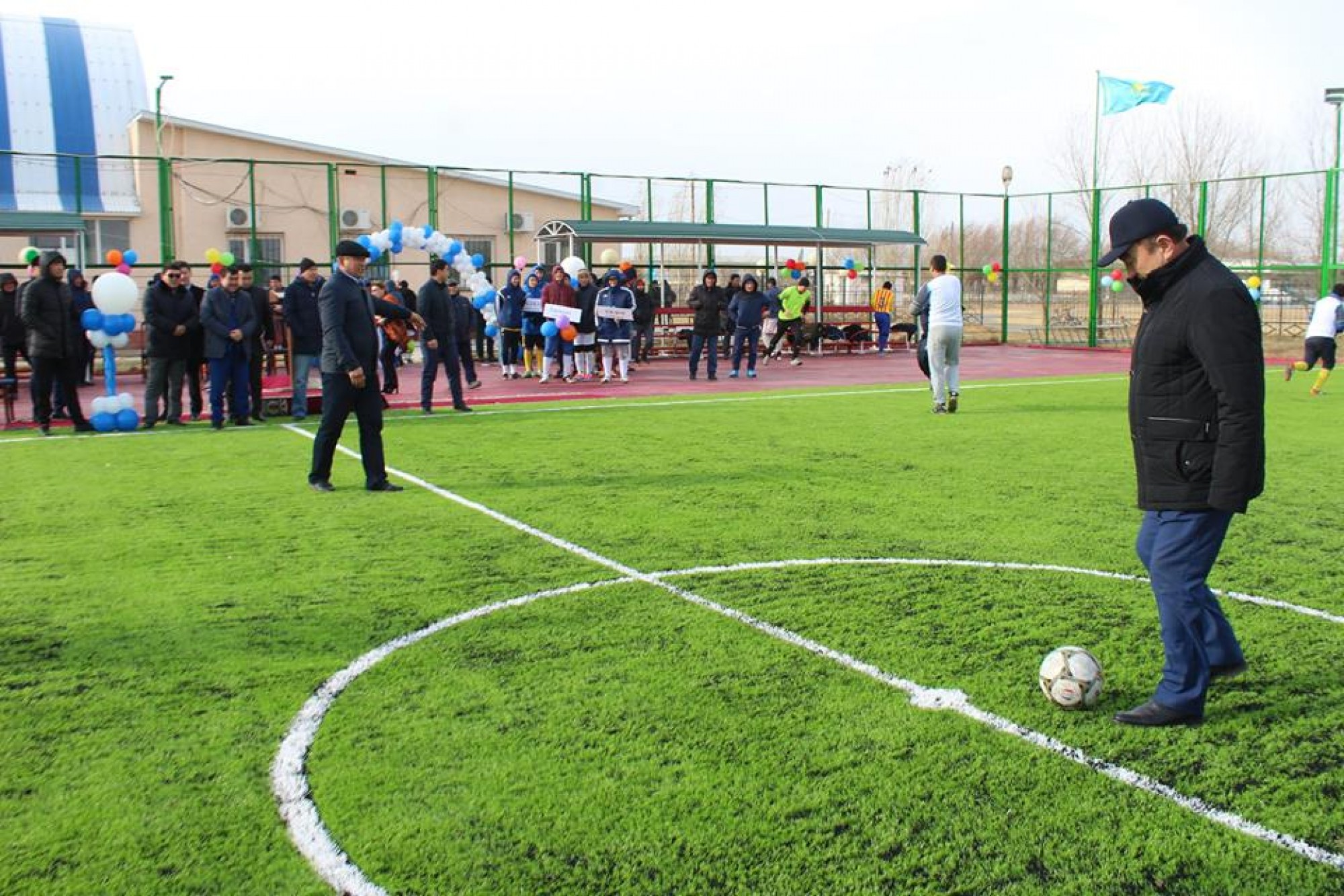 Степногорда көп функциялы спорт алаңы ашылды
