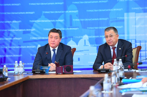 Түркістанда Премьер-министрдің бірінші орынбасары А.Маминнің қатысуымен жиын өтті