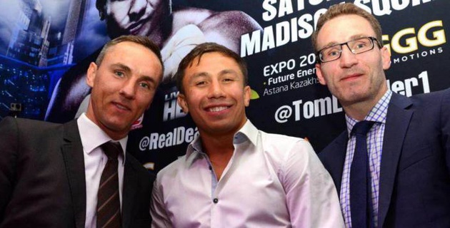 Головкин былғары қолғабын шегеге іле ме?