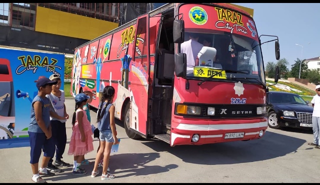 Таразда тегін экскурсиялық автобустар іске қосылды