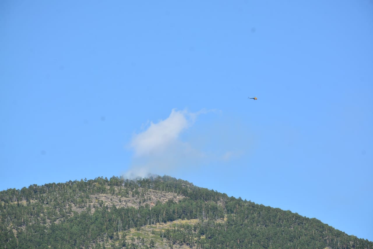 Ақмола облысындағы Жеке батыр тауы өртенді