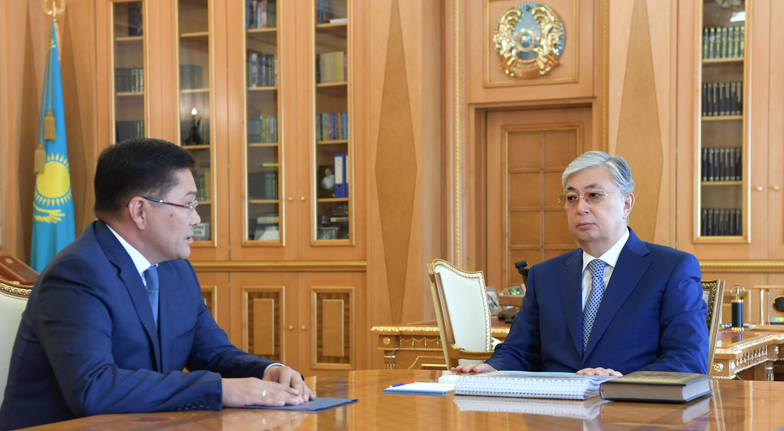 Президент Шымкент қаласының әкімі Ерлан Айтахановты қабылдады