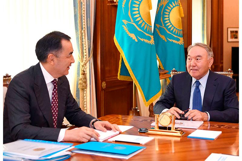 Нұрсұлтан Назарбаев Бақытжан Сағынтаевты қабылдады