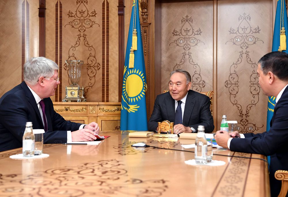 Нұрсұлтан Назарбаев Ресейдің Қазақстандағы елшісі Алексей Бородавкинді қабылдады