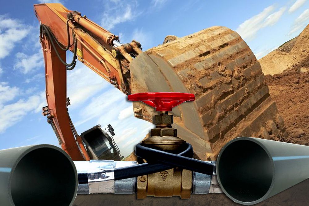 Бастаған да тастаған құбыр құрылысы