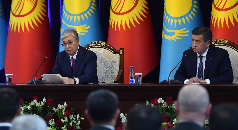 Қазақстан мен Қырғызстан Президенттері БАҚ үшін брифинг өткізді