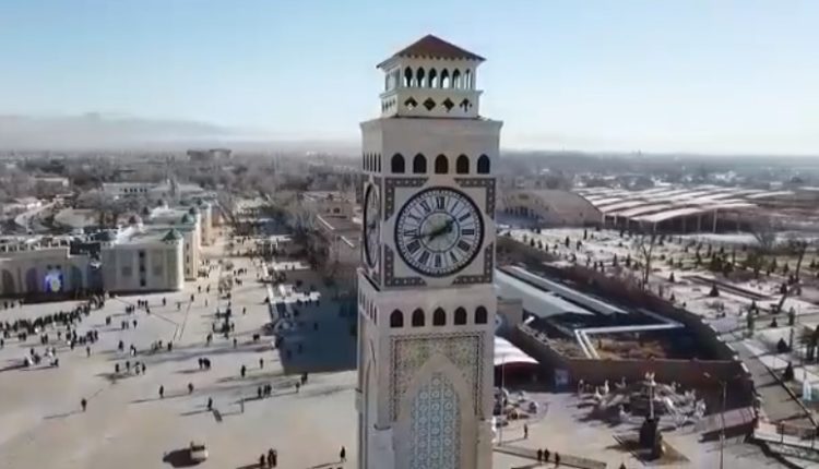 Таразда 40 метрлік алып «Сағат» стелласы бой көтерді