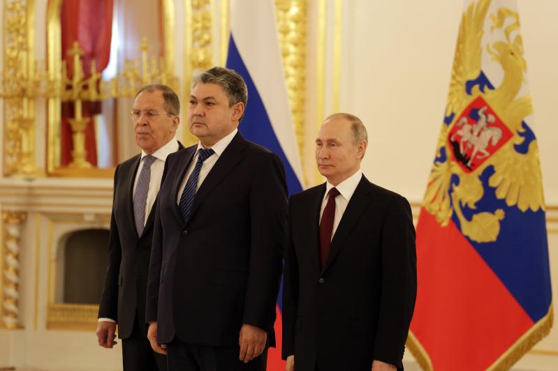Қазақстан Елшісі Ресей Президентіне сенім грамоталарын тапсырды