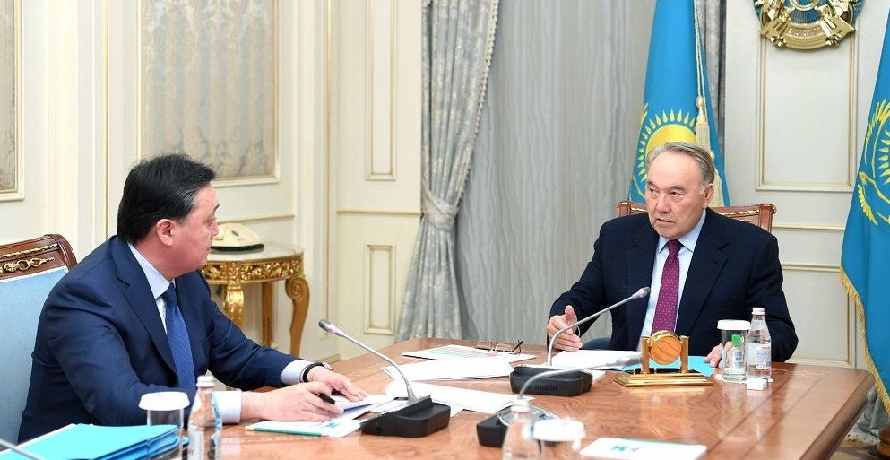Нұрсұлтан Назарбаев Премьер-Министр Асқар Маминді қабылдады