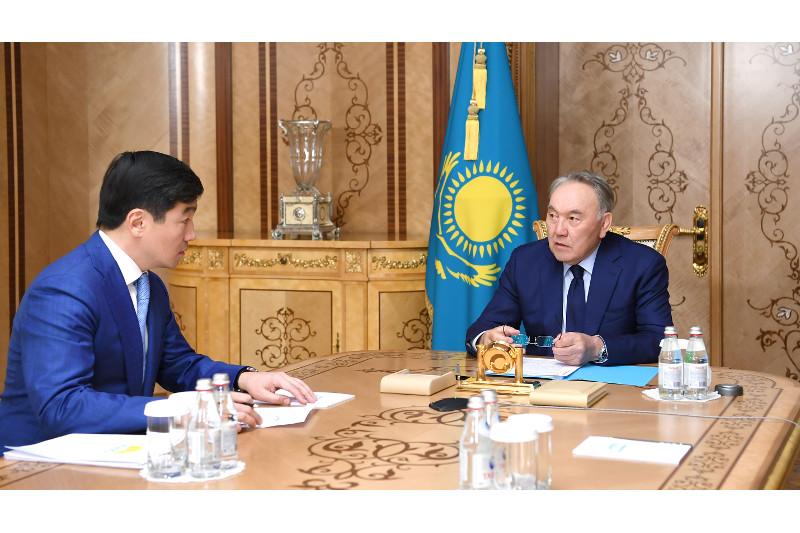 Елбасы «Nur Otan» партиясы Төрағасының бірінші орынбасары Бауыржан Байбекті қабылдады