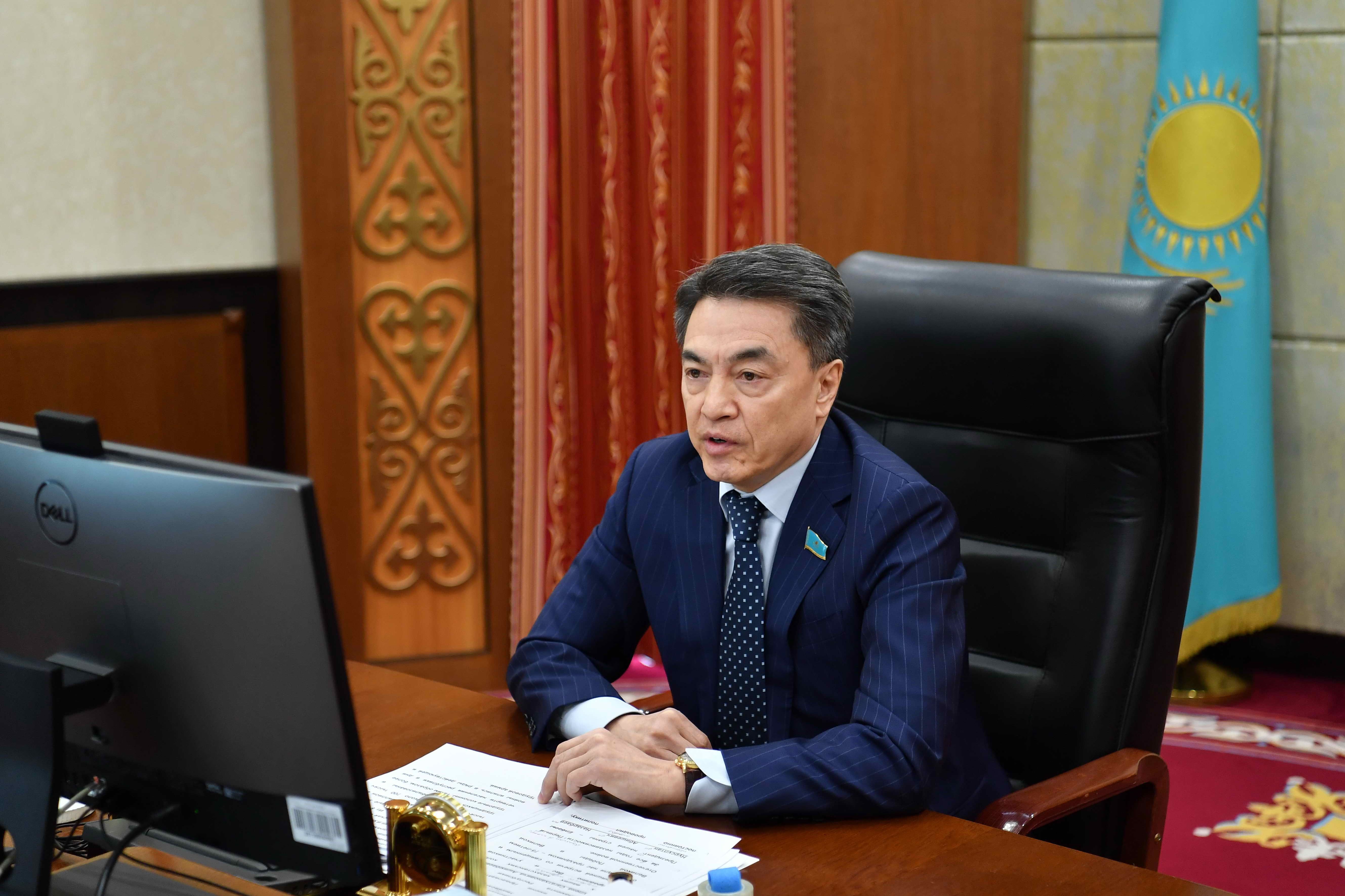 А.Шәкіров Жеңістің 75 жылдығына арналған парламентаралық диалогқа қатысты