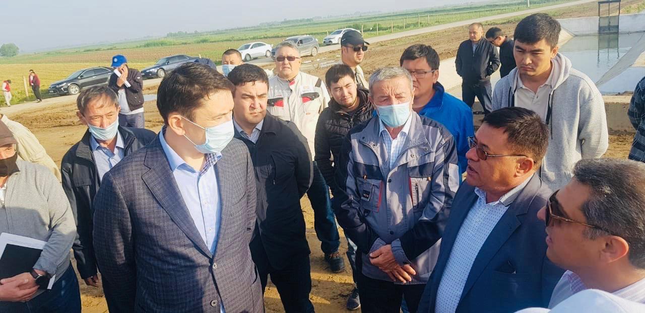 Экология министрi Түркістан облысының су шаруашылығы нысандарының жағдайын тексеріп шықты