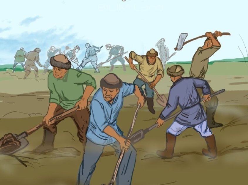 Әулиеата ауылдарында асарлатып үй салынады