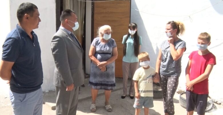 Таразда үйі өртеніп кеткен отбасы баспаналы болды