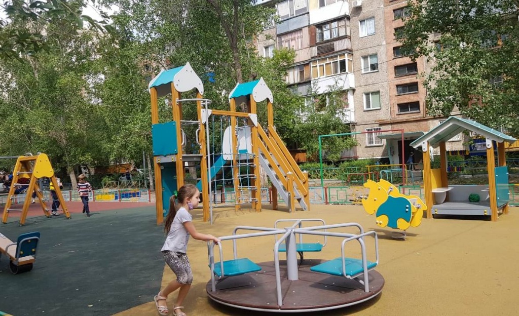 Павлодарда 9 жаңа балалар алаңы орнатылды