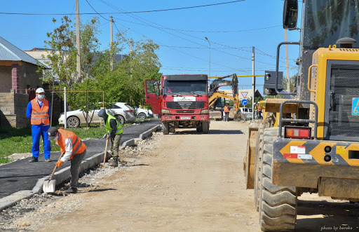 Шымкенттегі Гагарин көшесінде жөндеу жұмыстары аяқталуға жақын