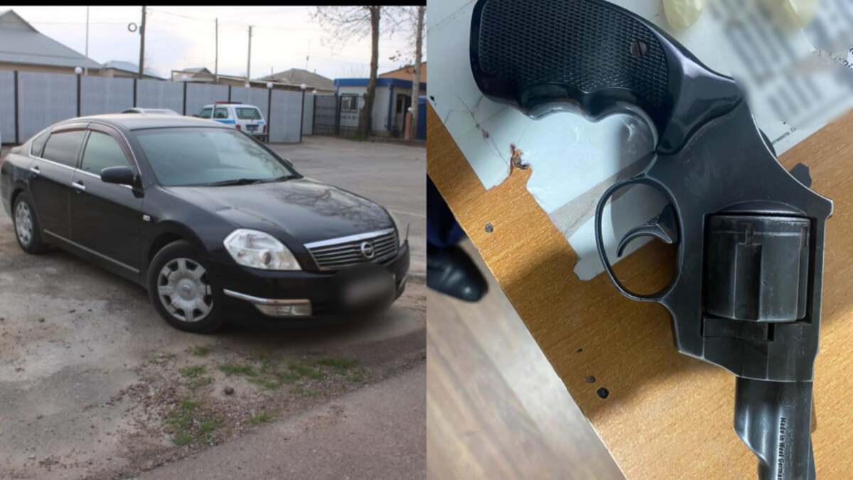 Такси жүргізушісінен тапанша тәркіленді