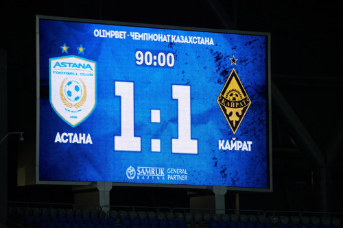 «Астана» мен «Қайрат» тең тарқасты