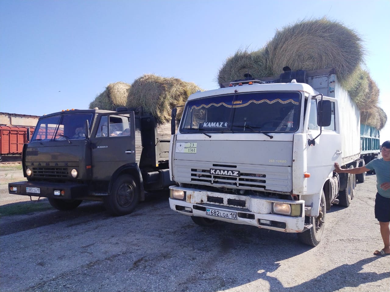 Амангелділік шаруалар Маңғыстау облысына екі вагон шөп жөнелтті