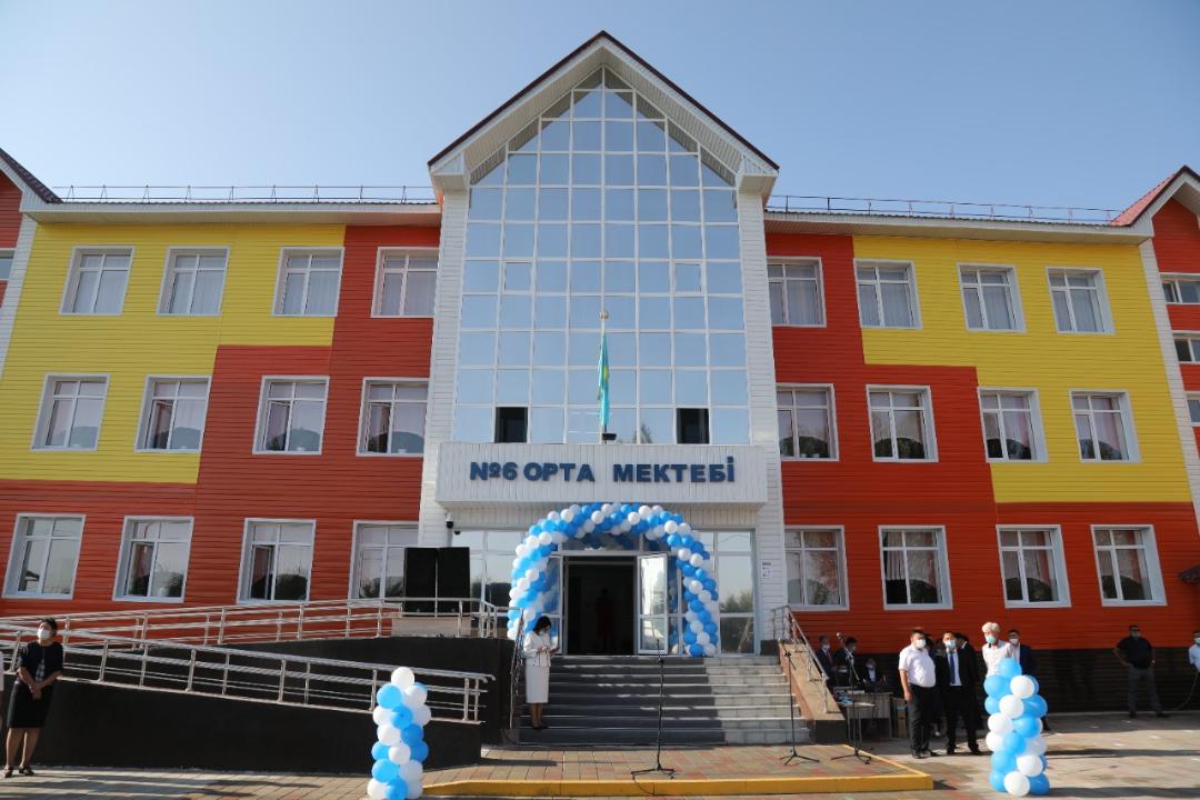 Жарылыс болған Байзақ ауданында жаңа мектеп пайдалануға берілді