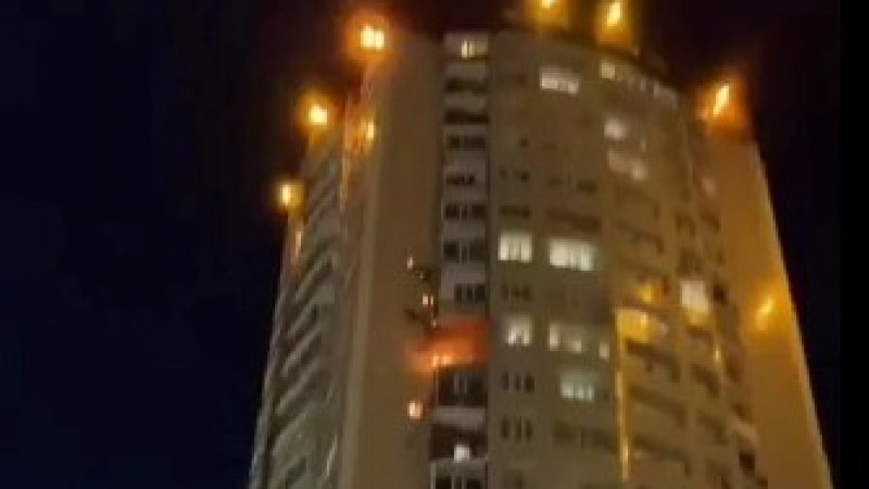 Елордадағы тұрғын үйдің қаптауы өртеніп кетті