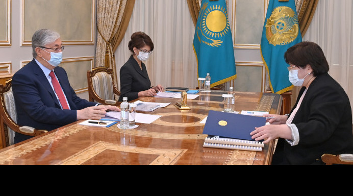 Президент Адам құқықтары жөніндегі уәкіл Эльвира Әзімованы қабылдады