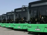 Алматының қоғамдық көлік паркі газбен жүретін 105 автобуспен толықты