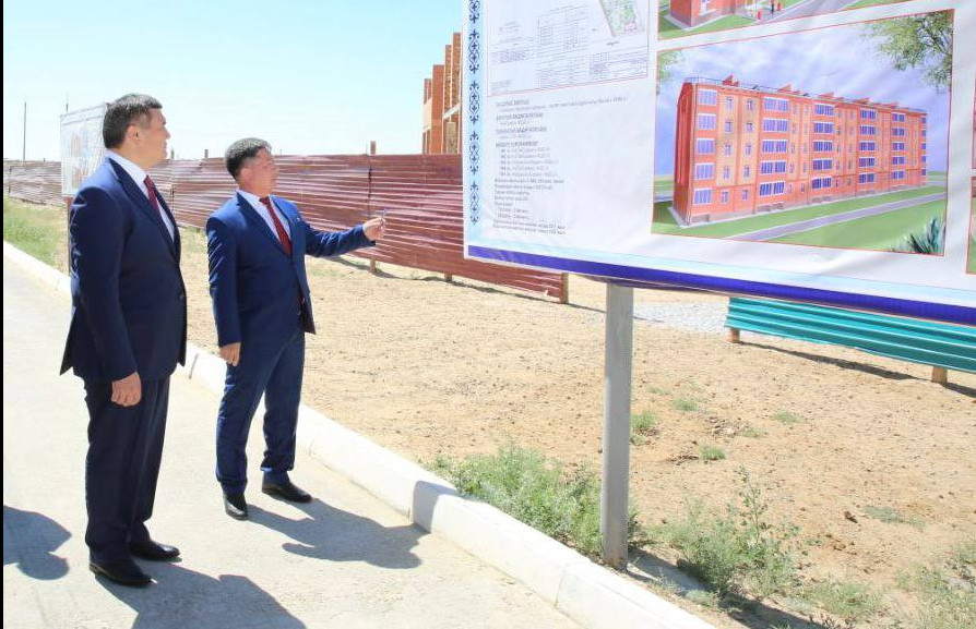 Байқоңырда 50 пәтерлі 5 тұрғын үй салынып жатыр