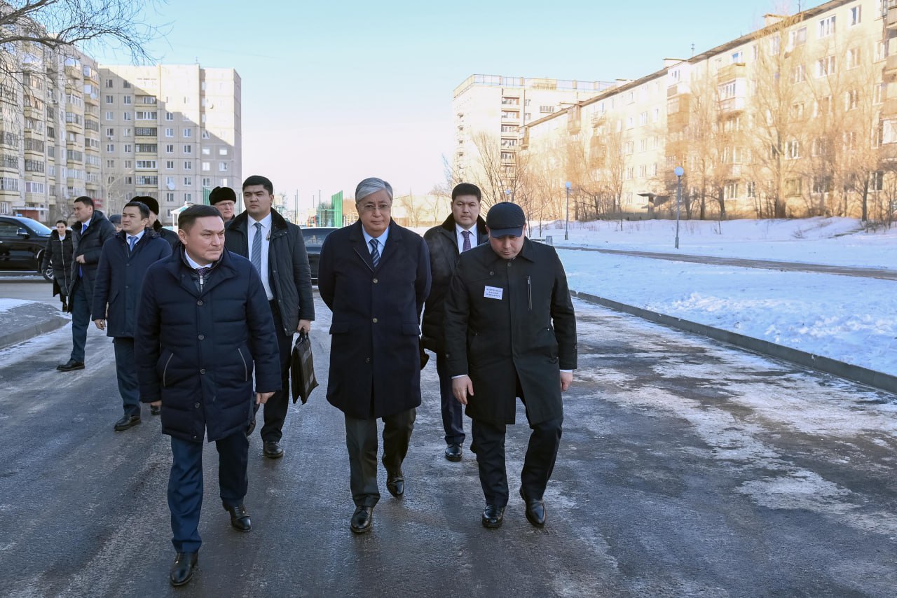 Мемлекет басшысы Степногорск қаласындағы аулалардың бірін аралады