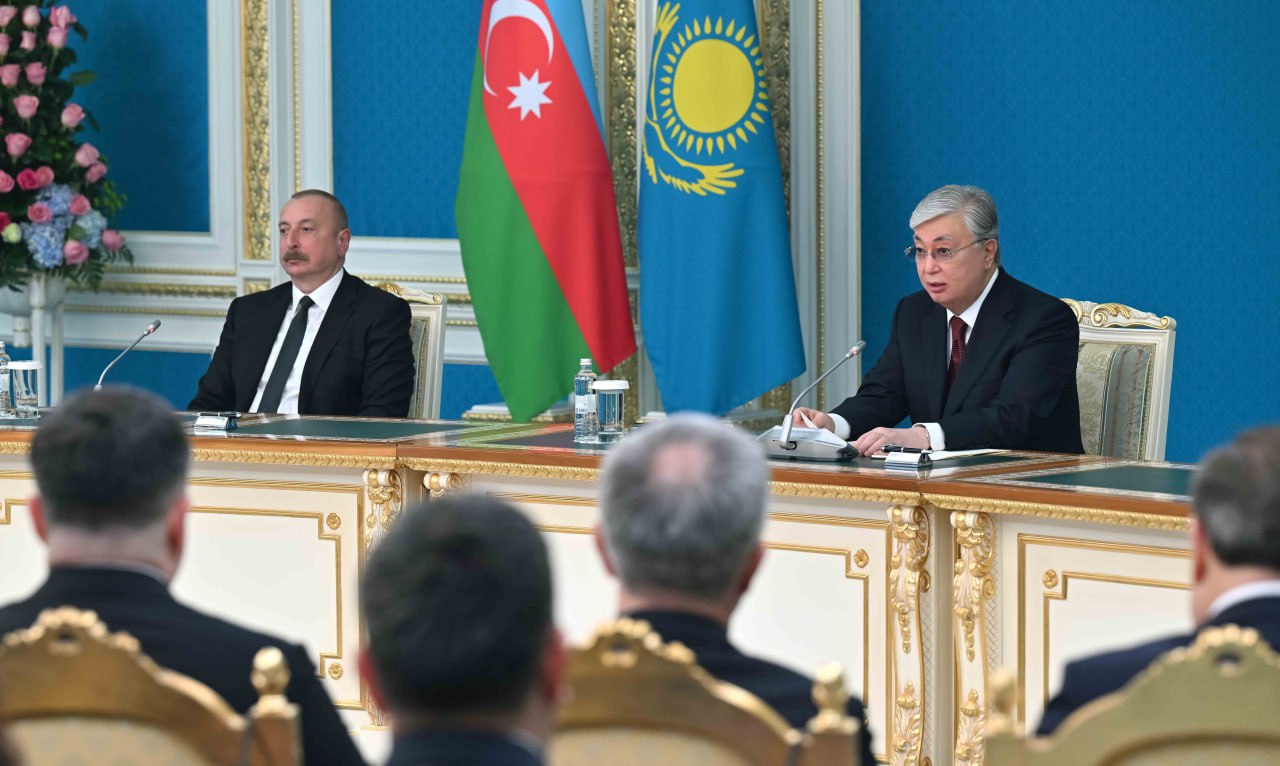 Қазақстан және Әзербайжан президенттері бірлескен мәлімдеме жасады