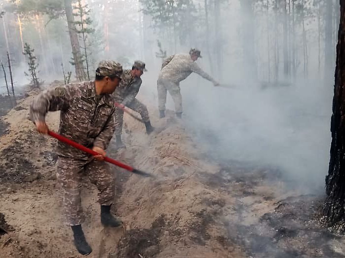 Абай облысындағы өртті сөндіруге әскерилер жұмылдырылды