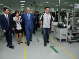 Мемлекет басшысы Goertek өндіріс кешенінің жұмысымен танысты