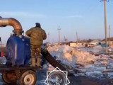 Қостанай облысында еріген қар суы шығарылды