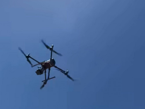 Полиция дрон арқылы көлік қозғалысын бақылайды