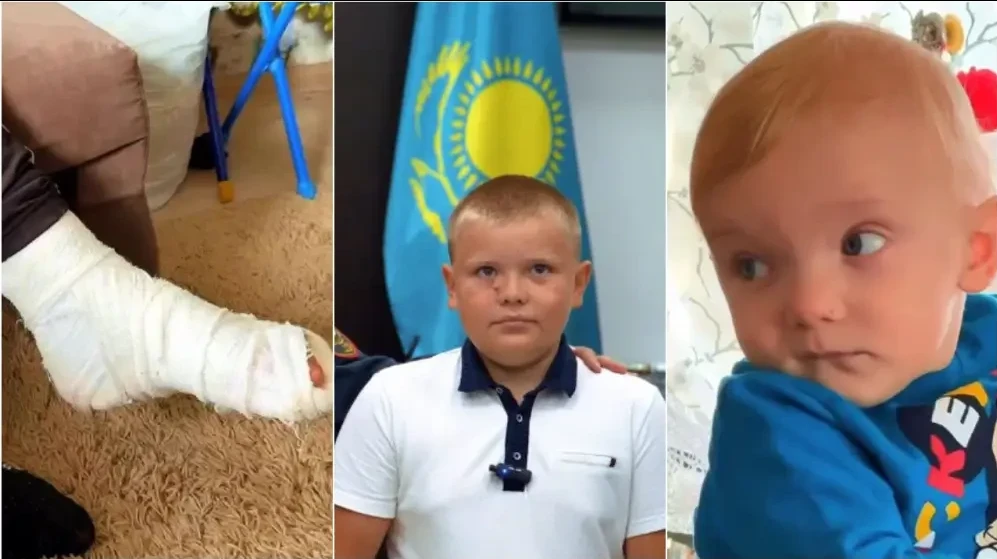 Інісін өрттен аман алып шыққан 10 жасар бала ТЖМ медалін алды