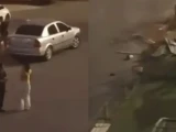 Қатты жылдамдықпен келе жатқан көлік ойын алаңына соғылды