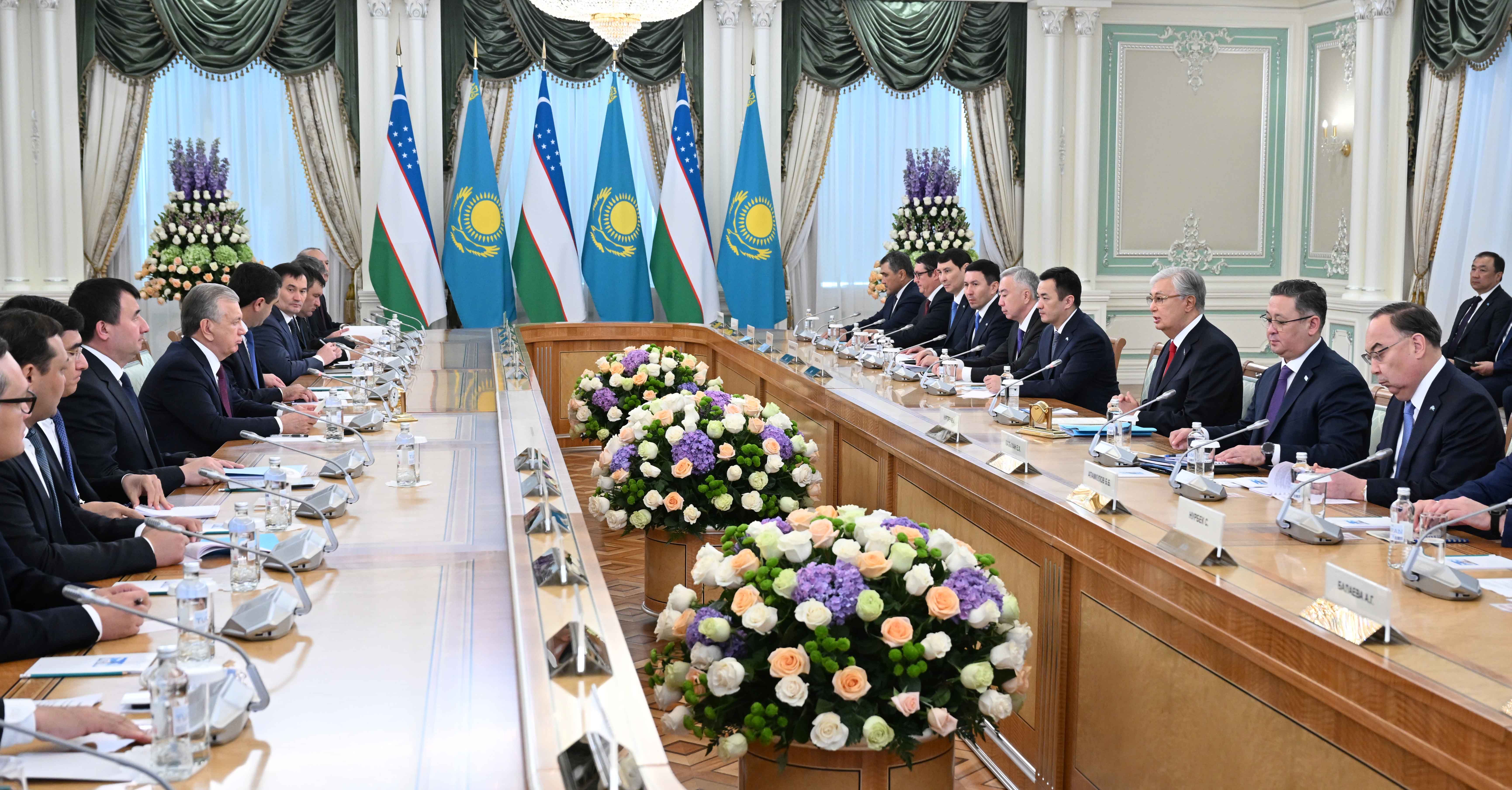 Қазақстан мен Өзбекстанның Жоғары мемлекетаралық кеңесінің бірінші отырысы өтті