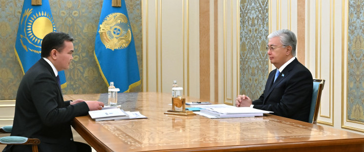 Президент Астана қаласының әкімі Жеңіс Қасымбекті қабылдады