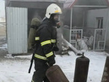 Павлодар облысында өртенген мейрамханадан 13 газ баллоны шығарылды