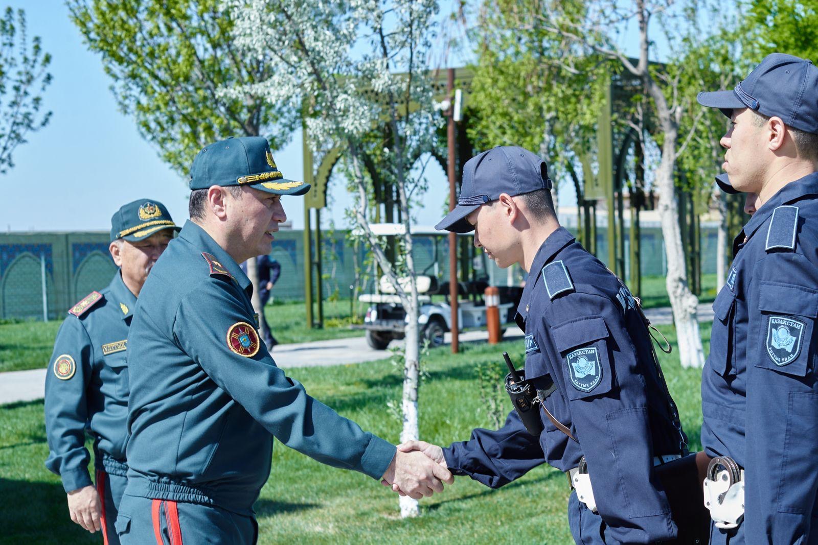 Ұлттық ұланның Бас қолбасшысы «Оңтүстік» өңірлік әскери бөлімін тексерді