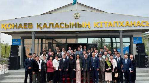 Қонаевта күрделі жөндеуден кейін кітапхана пайдалануға берілді