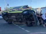 Астанада жедел жәрдем көлігі апатқа ұшырады