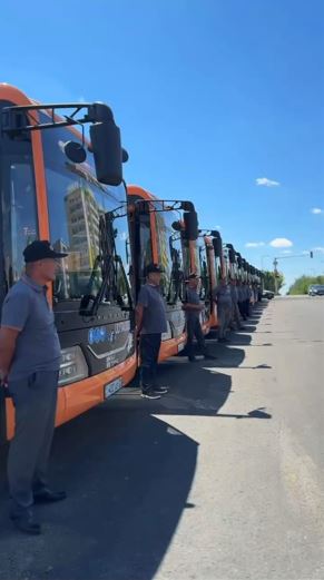 Жезқазғанның автопаркы 15 жаңа автобуспен толықты