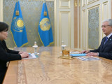Президент Конституциялық сот төрағасын қабылдады